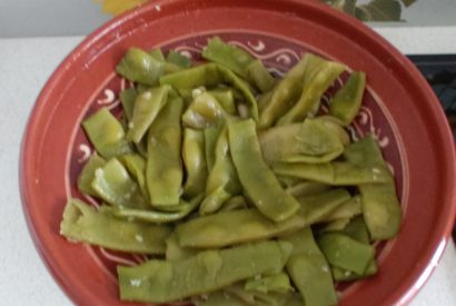 stročji fižol v solati