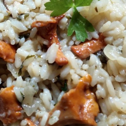 rižota z lisičkami